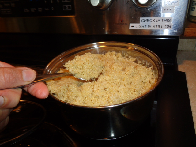 cooked quinoa