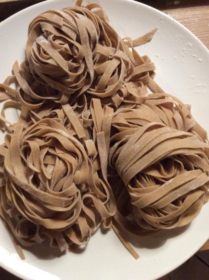 Chestnut flour tagliatelle