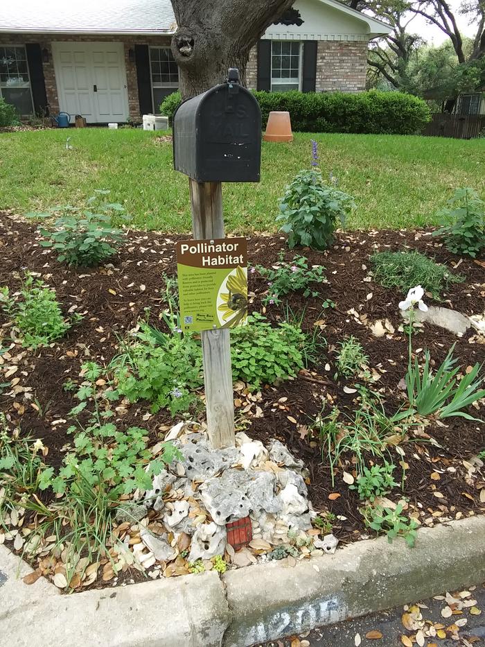 pollinator habitat sign