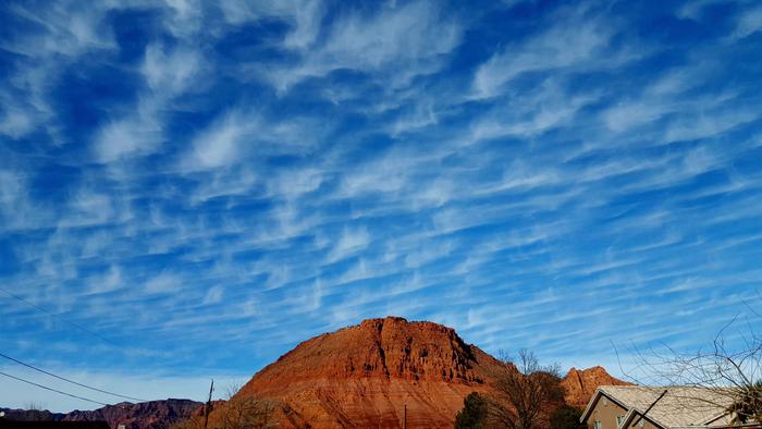 View from the front yard of home.