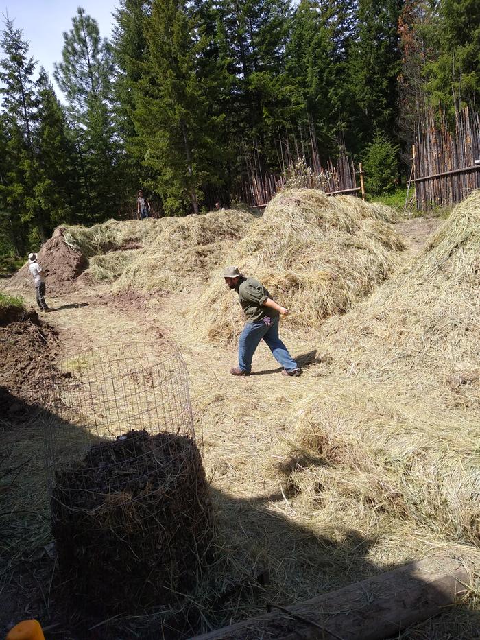 Hugels look a lot different covered in mulch