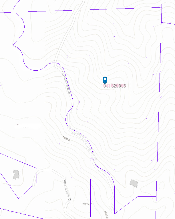 A topo map of the property.