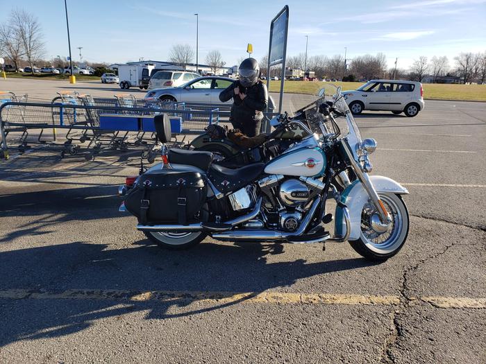 John's bike, in front, mine just in front of me