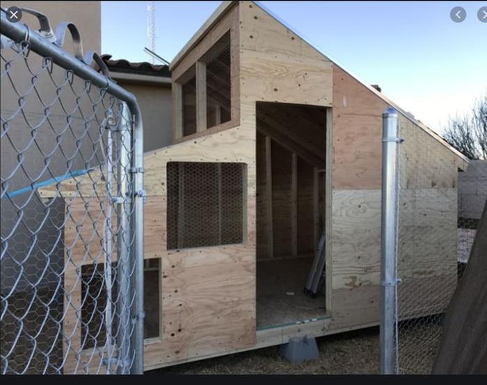 Wood's style open air coop