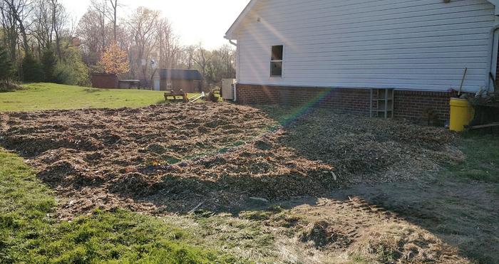 Area after mulching