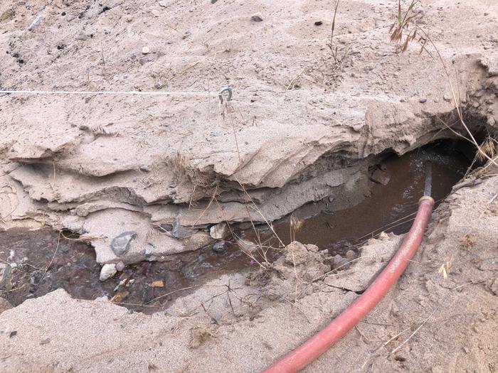 I was captivated by the sand when draining the kitty pool... my own scale model of the millions years journey of forming a canyon.. sped up to 30minutes. And a reminder in anicca 