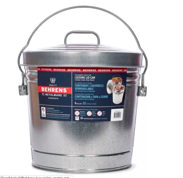 Locking lid bucket