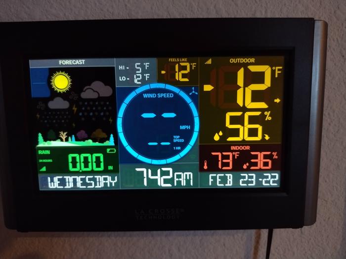 Morning temps