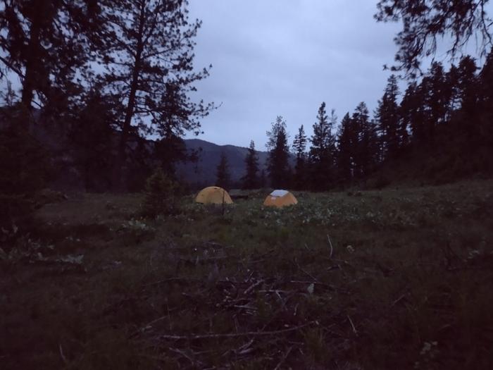 Camping on the plateau 