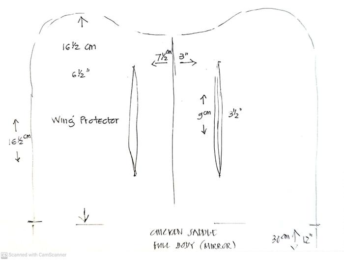 Chicken saddle pattern