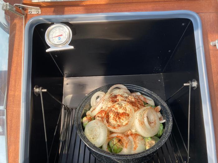 Cooking veg in sun oven