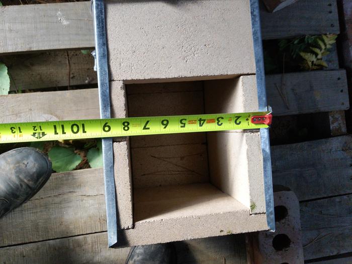 rocket mass heater core width measurement