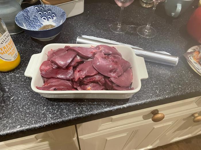 pigeon breasts ready to cook