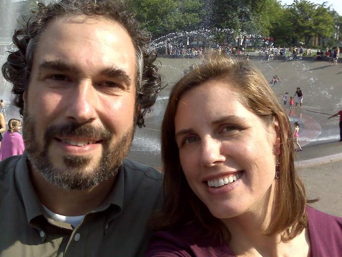 Paul and Jocelyn at Seattle Center 2008