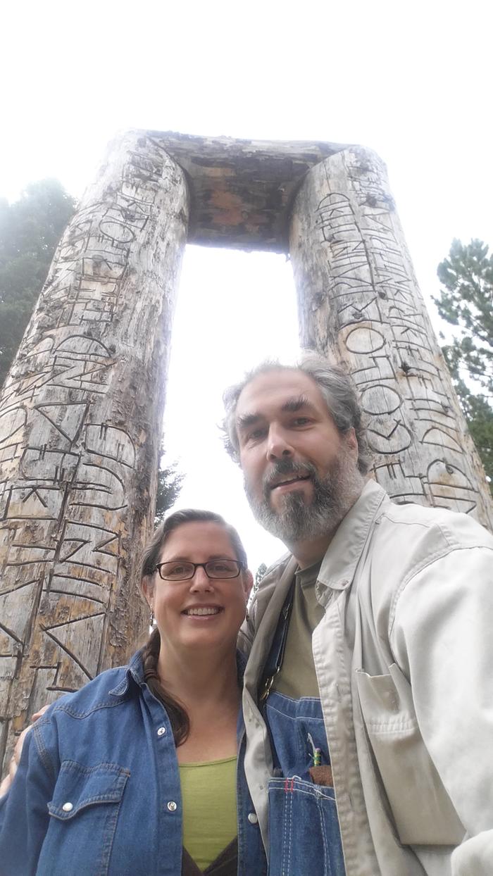 Gateway of Change at Blackfoot Pathways Sculpture in the Wild