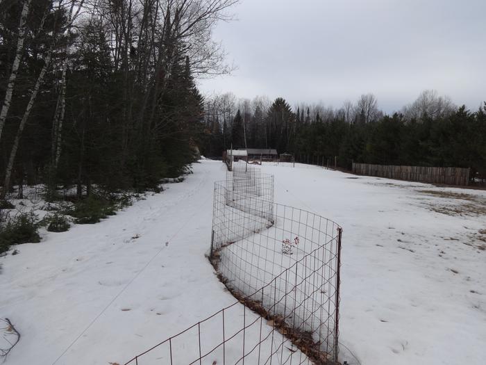 Snowy fence