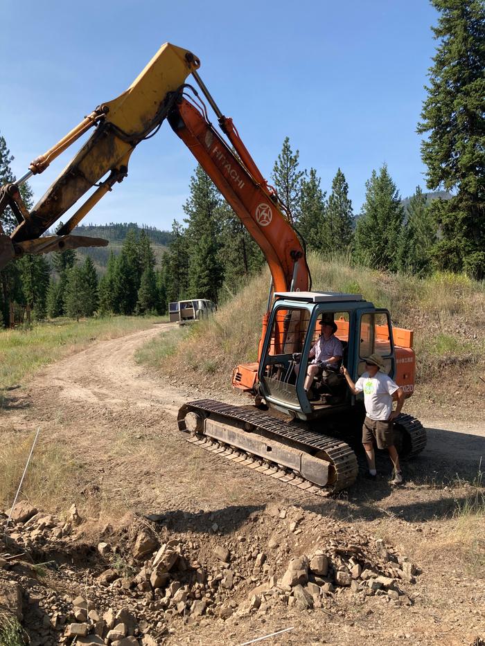 Me in the excavator