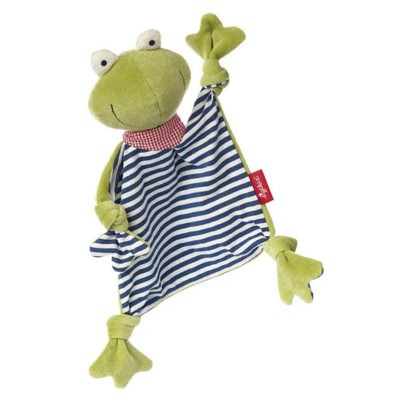 organic cotton froggie blanket stuffed animal