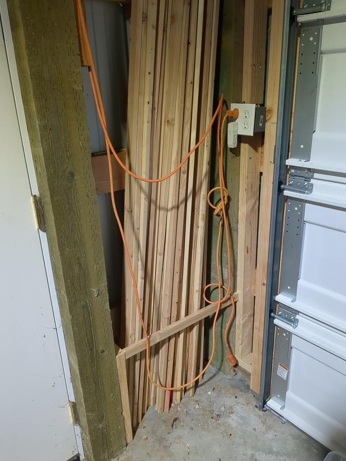 Contained the wood.