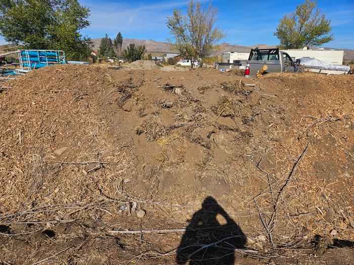 Improved berm from the south