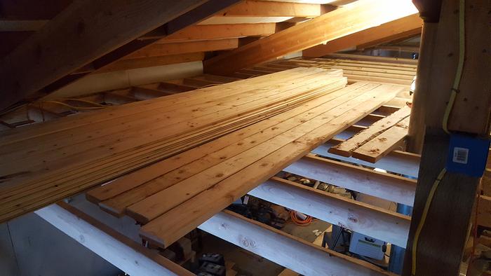 Lumber for mezzanine floor