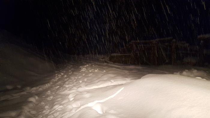 Late night snow