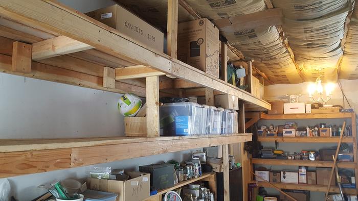 Library shelves complete