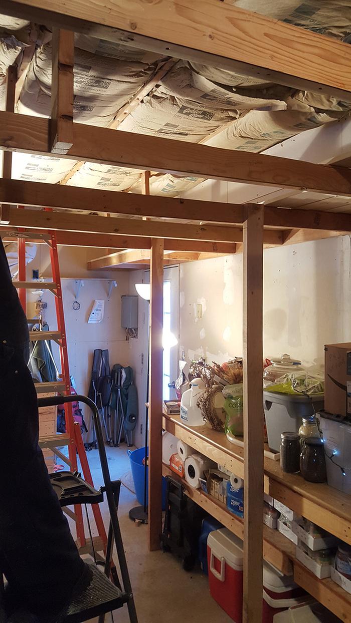 Pantry shelving project continues