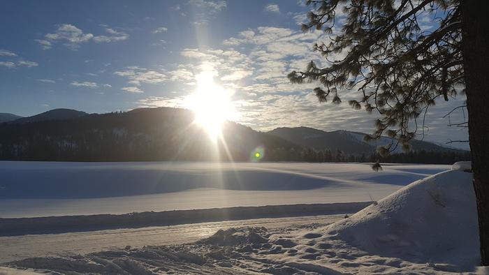 Father Sky shining upon vast snowscapes. The air is crisp, clear and invigorating.