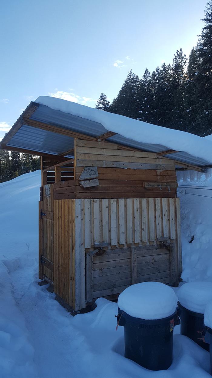 The Willow Bank, compost toilet.