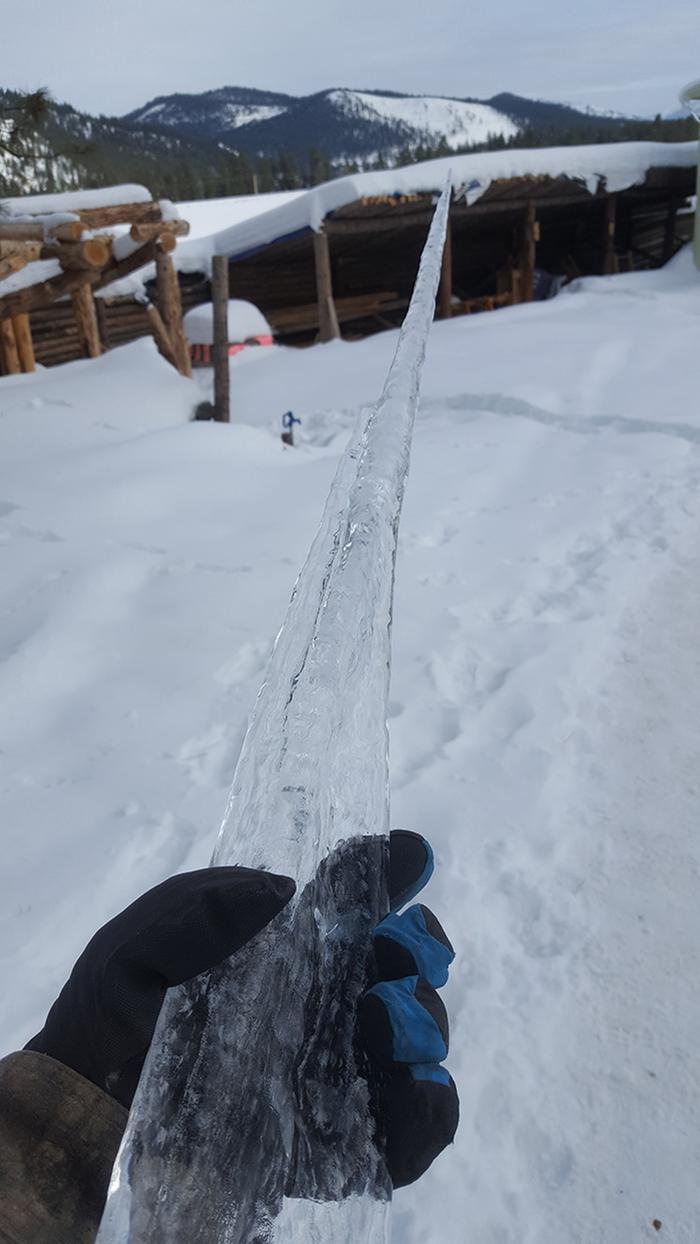 Found a gigantic icicle