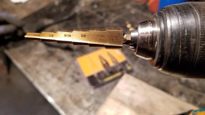 Learned about a step drill bit
