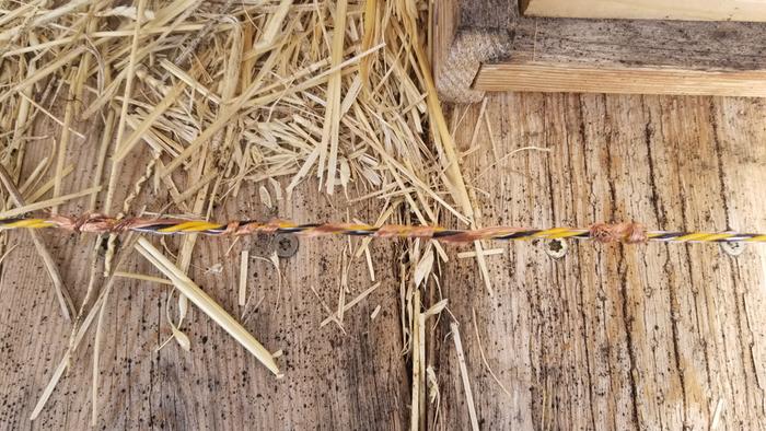 Found another frayed wire