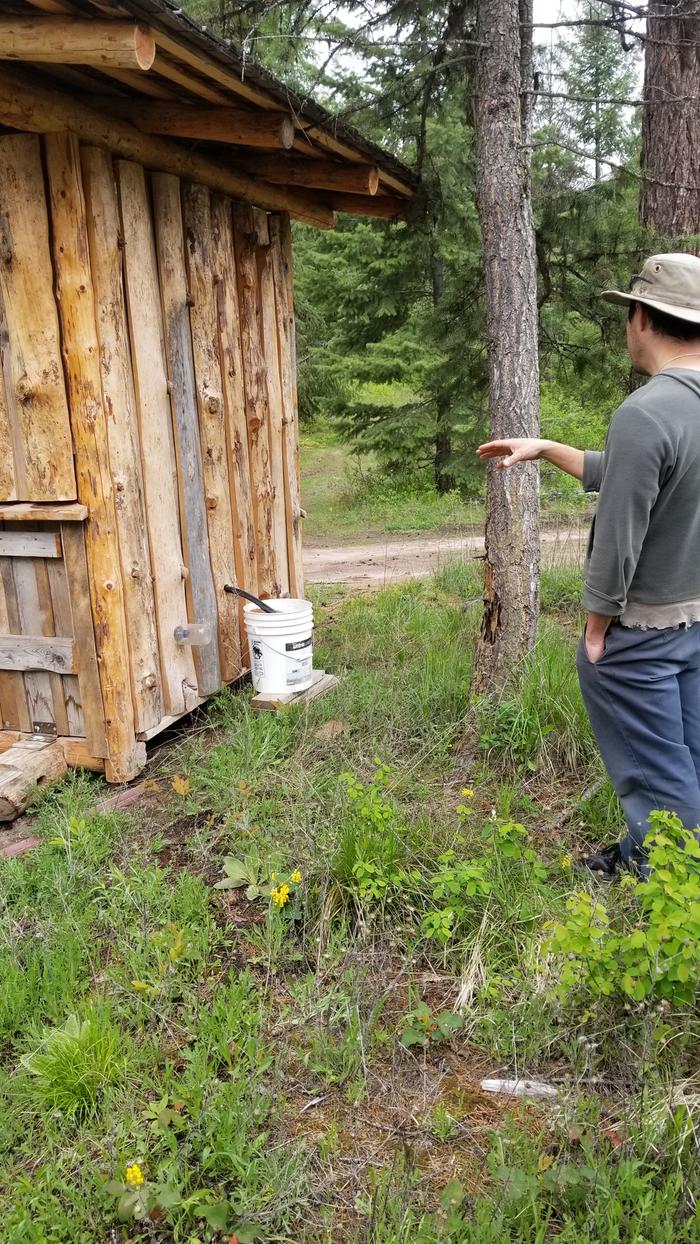 Fred talking about a fly trap for the Willow Wanka