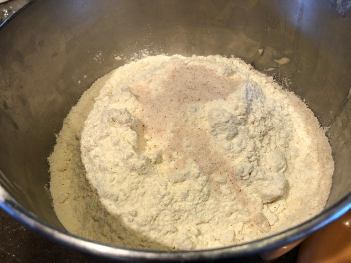 Mixing the dough