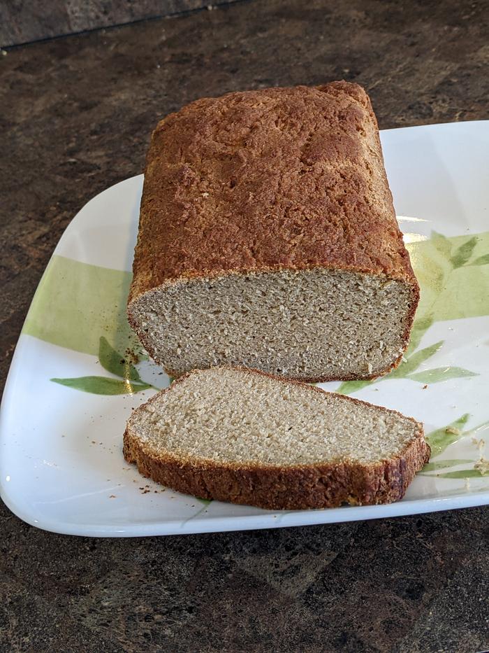 Sliced yeast bread - baked through and not crumbling nor burnt