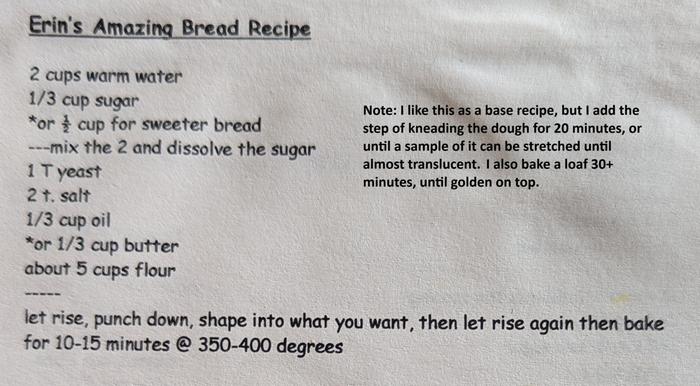 yeast bread recipe