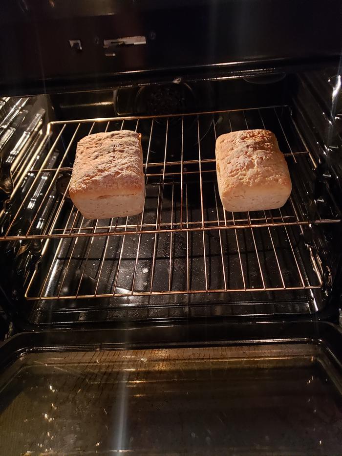Remove from pans and continue baking at 400 for 25 minutes until firm