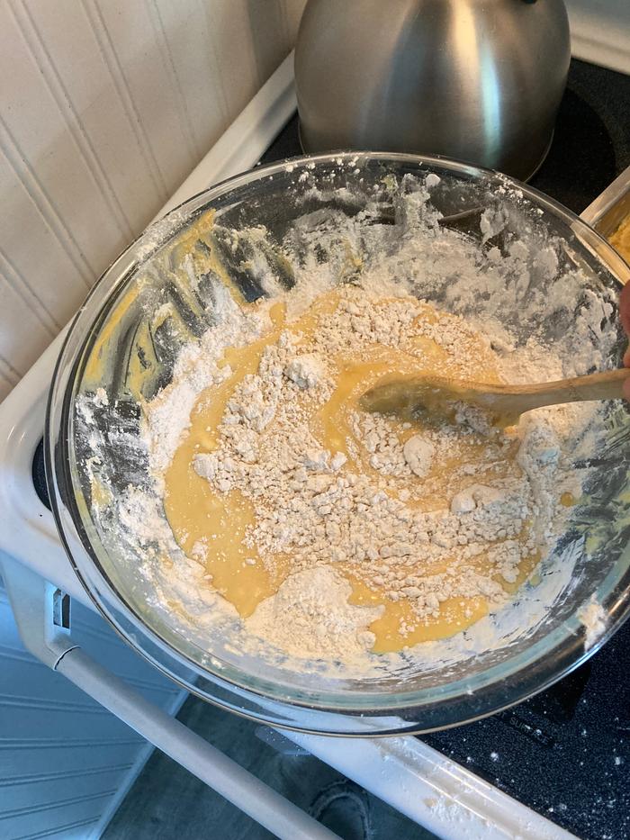 Mixing the ingredients 