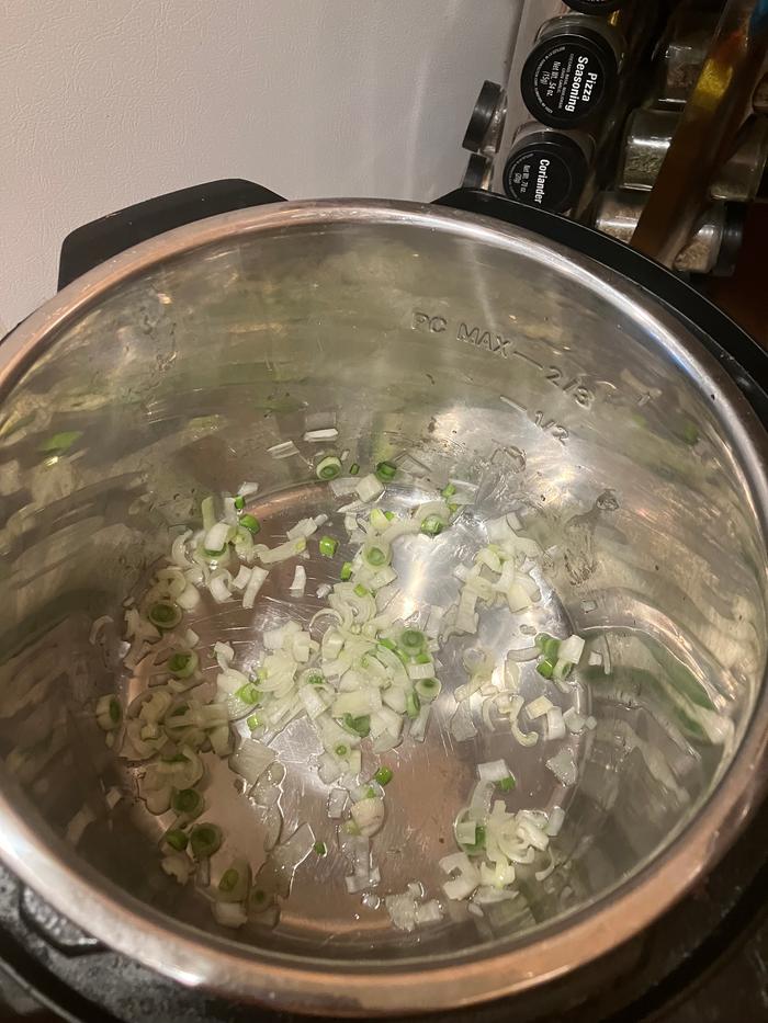 Onions are sautéing 