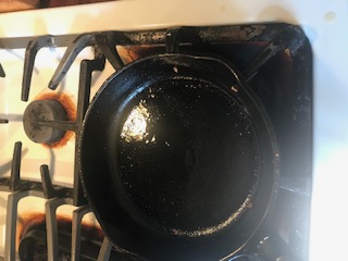 Time to clean the pan after frying egg