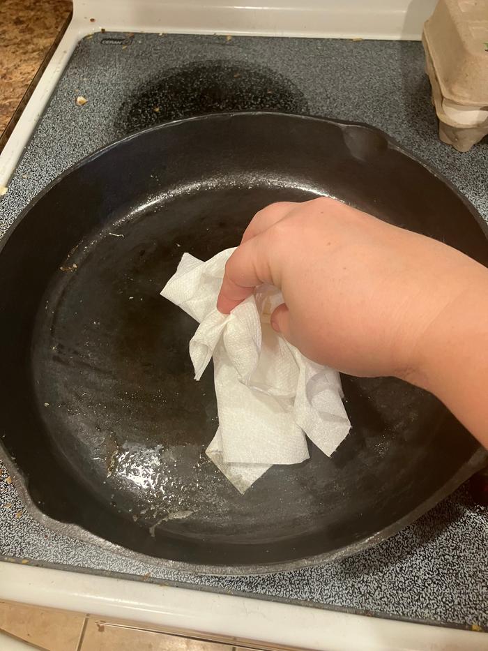 Cleaned the pan afterward 