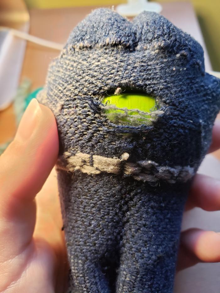 Hole in sock