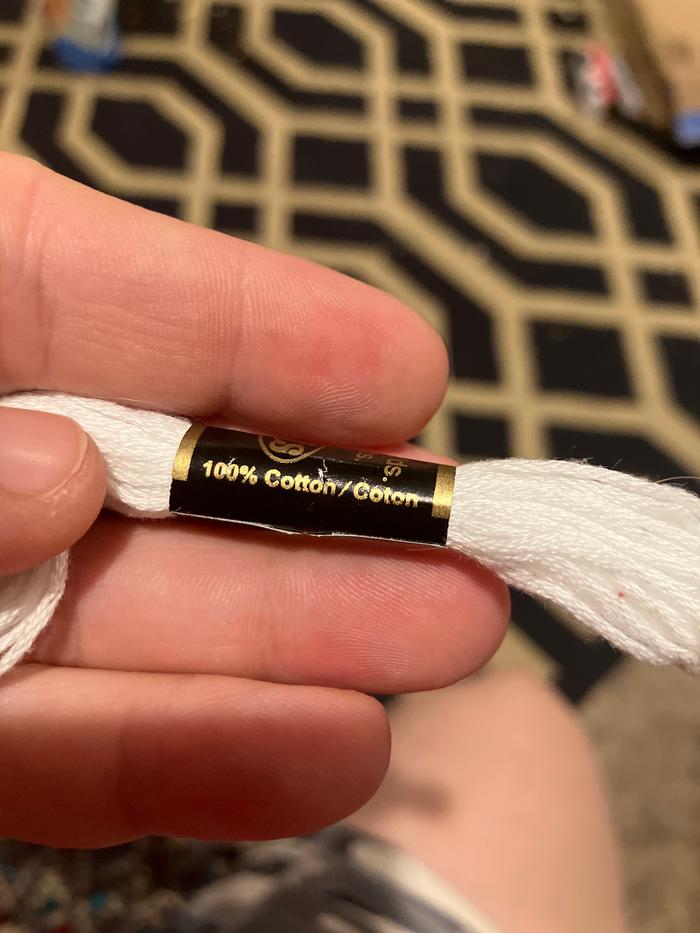 Thread is 100% cotton