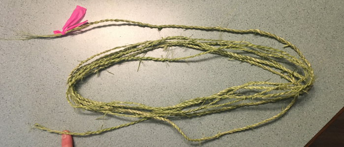 Pink Marker Removed - 21-ft cordage in one piece - only two ends