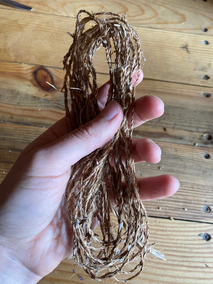 Finished twine bundled!