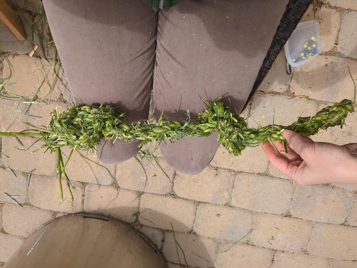 Tied some knots in it.