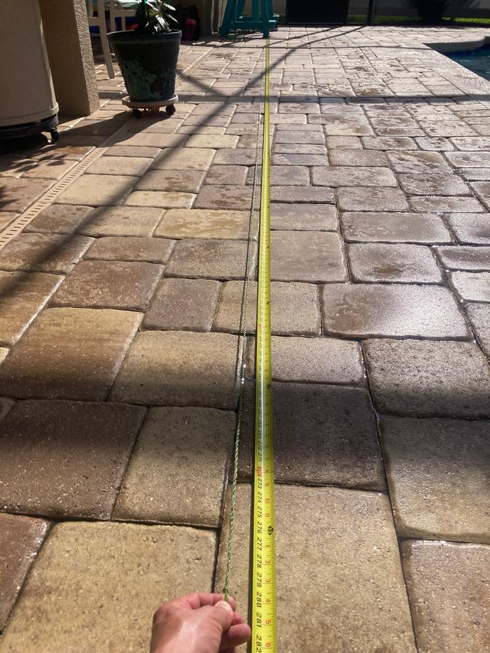 A little over 23 feet