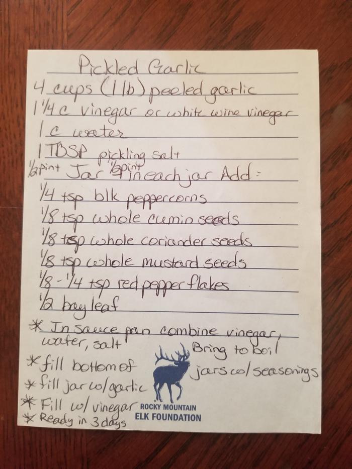 recipe I used 