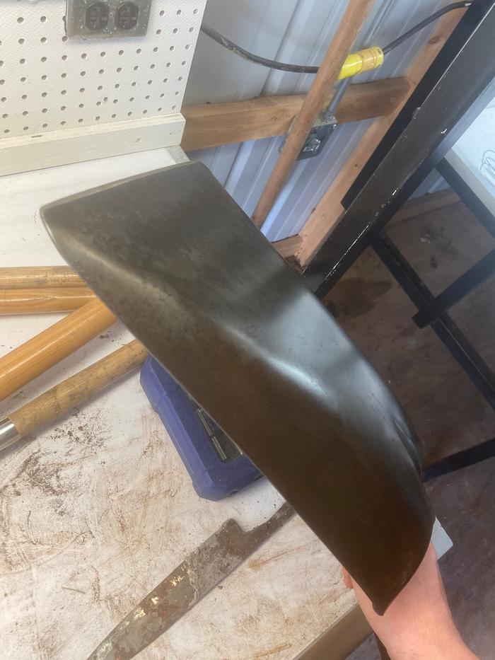 Clean, oiled, and sharpened shovel 